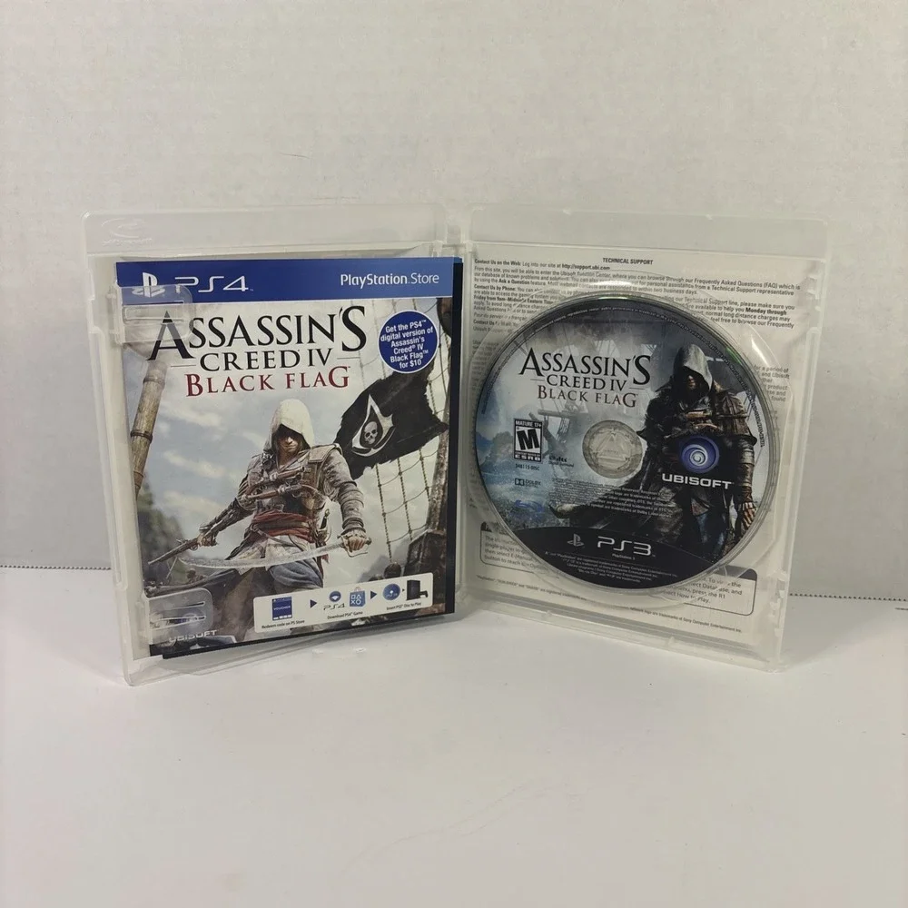 Assassin's Creed IV Black Flag PS3 Sony PlayStation 3 Complete CIB Tested